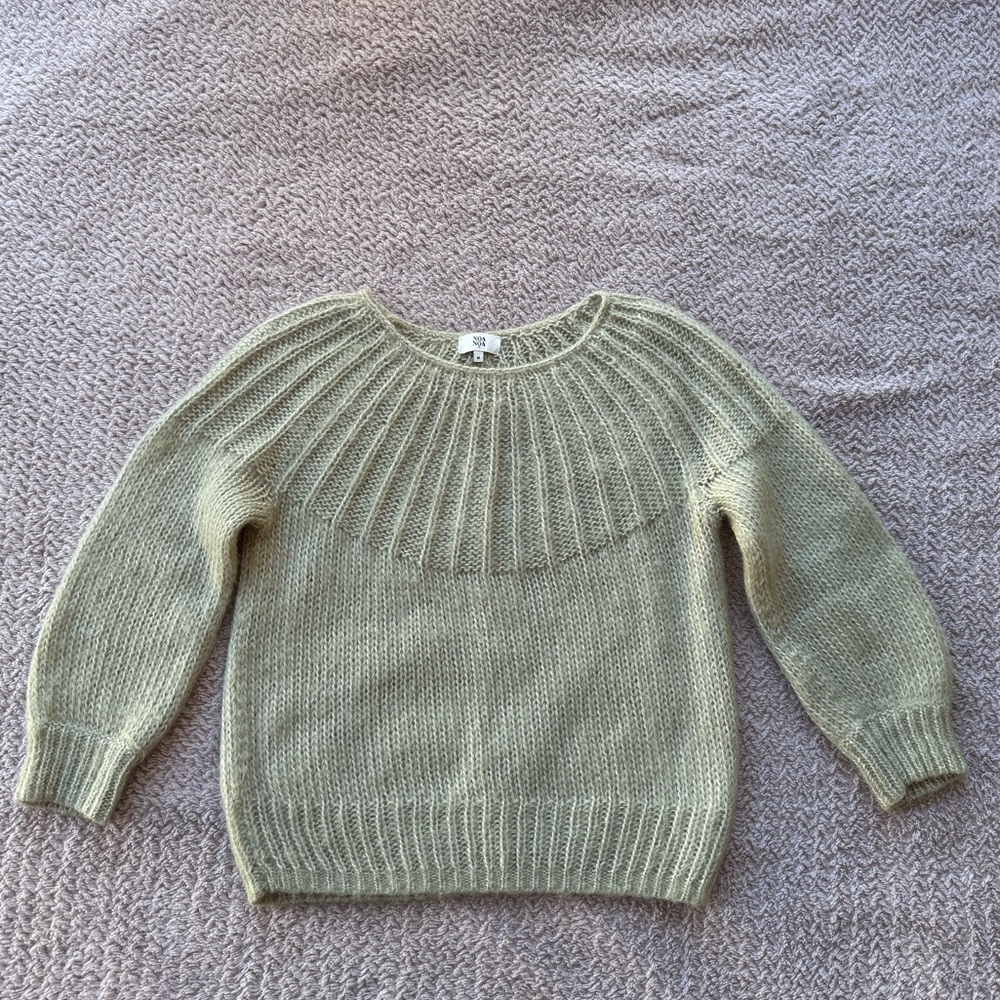Mohair wool sweater cardigan